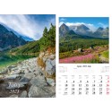 Kalendarz 2023 Tatry dwustronny 7 plansz