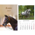 Kalendarz 2023 Konie dwustronny 7 plansz