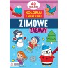 Koloruj i naklejaj Zimowe zabawy