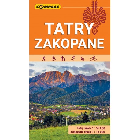 Tatry Zakopane Kieszonkowa mapa laminowana Wyd 10 motyleksiazkowe.pl