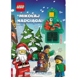 LEGO Books Mikołaj nadciąga okładka motyleksiazkowe.pl