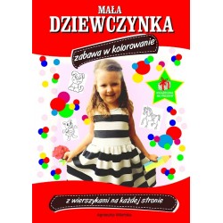 Mała dziewczynka Zabawa w kolorowanie motyleksiazkowe.pl