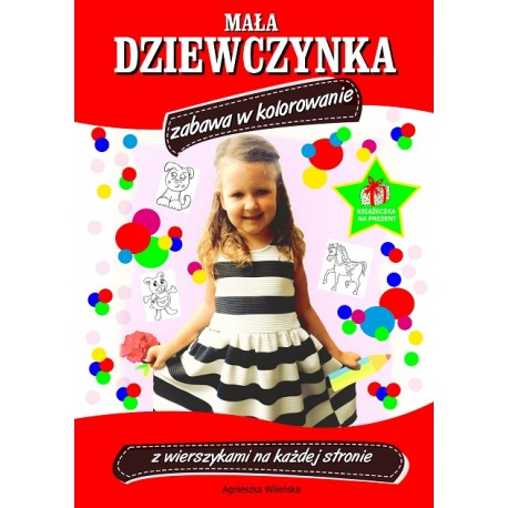 Mała dziewczynka Zabawa w kolorowanie motyleksiazkowe.pl