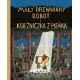 Mały drewniany robot i księżniczka z pieńka