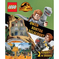 LEGO Jurassic World Owen kontra Delacourt okładka motyleksiazkowe.pl