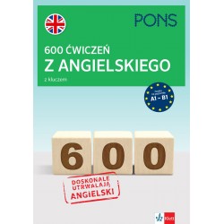 600 ćwiczeń z angielskiego z kluczem A1-B1 PONS motyleksiazkowe.pl