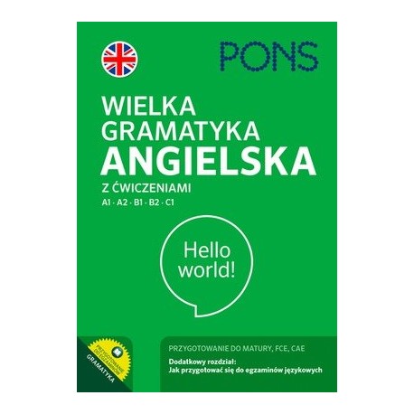 Wielka gramatyka angielska z ćwiczeniami A1-C1 PONS motyleksiazkowe.pl