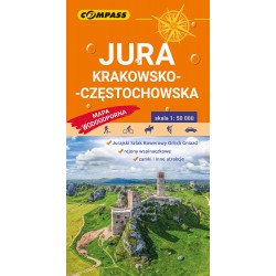 Jura Krakowsko-Częstochowska Mapa wodoodporna motyleksiazkowe.pl
