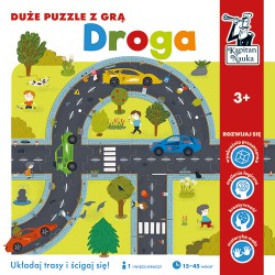 Droga Duże puzzle z grą Aleksandra Woldańska-Płocińska motyleksiazkowe.pl
