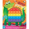 Wesołe dinozaury Książeczka sensoryczna POP IT