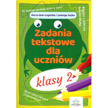 Zadania tekstowe dla uczniów klasy 2