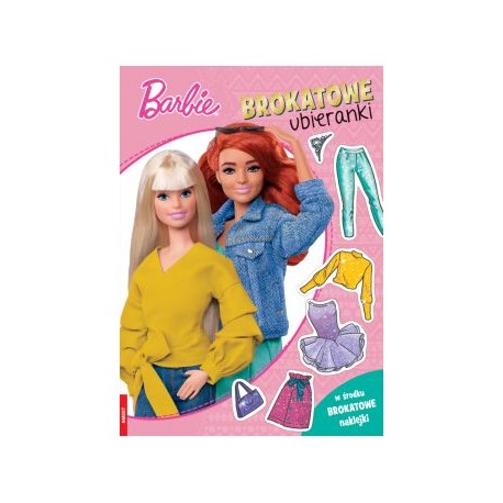 Barbie Brokatowe ubieranki motyleksiazkowe.pl