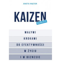 Kaizen Małymi krokami do efektywności w życiu i w biznesie Aneta Wątor motyleksiazkowe.pl