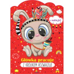 Główka pracuje Z królikiem rozwiązuje motyleksiążkowe.pl