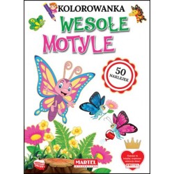 Kolorowanka Wesołe motyle motyleksiążkowe.pl