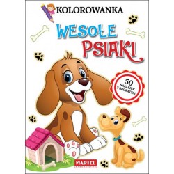 Kolorowanka Wesołe psiaki motyleksiążkowe.pl