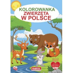Kolorowanka Zwierzęta w Polsce motyleksiążkowe.pl
