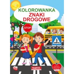 Kolorowanka Znaki drogowe motyleksiązkowe.pl