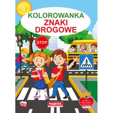 Kolorowanka Znaki drogowe motyleksiązkowe.pl