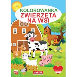 Kolorowanka Zwierzęta na wsi motyleksiążkowe.pl