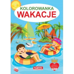 Kolorowanka Wakacje motyleksiązkowe.pl