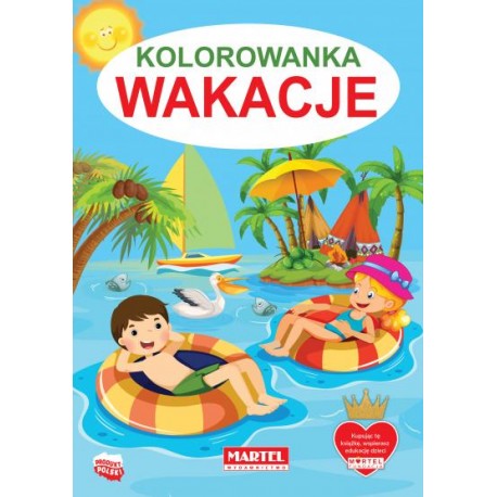 Kolorowanka Wakacje motyleksiązkowe.pl