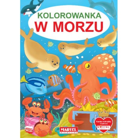 Kolorowanka W morzu motyleksiązkowe.pl
