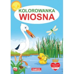 Kolorowanka Wiosna motyleksiązkowe.pl
