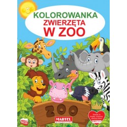 Kolorowanka Zwierzęta w zoo motyleksiązkowe.pl