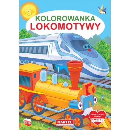 Kolorowanka Lokomotywy motyleksiązkowe.pl