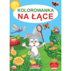 Kolorowanka Na łące motyleksiążkowe.pl