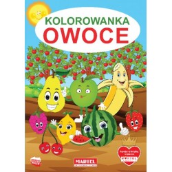 Kolorowanka Owoce motyleksiązkowe.pl