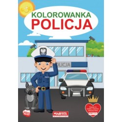 Kolorowanka Policja motyleksiązkowe.pl