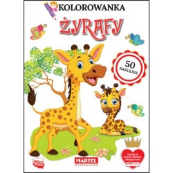 Kolorowanka Żyrafy motyleksiązkowe.pl