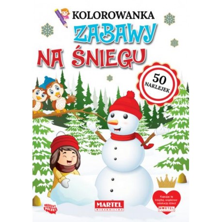 Kolorowanka Zabawy na śniegu motyleksiązkowe.pl