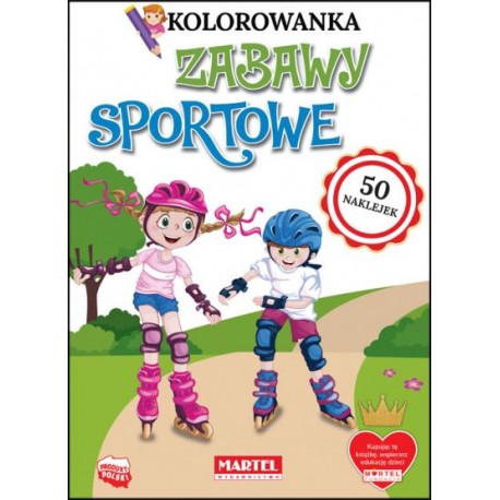 Kolorowanka Zabawy sportowe motyleksiązkowe.pl