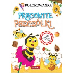 Kolorowanka Pracowite pszczółki motyleksiązkowe.pl
