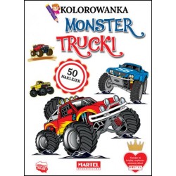 Kolorowanka Monster Trucki motyleksiązkowe.pl