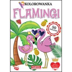 Kolorowanka Flamingi motyleksiązkowe.pl