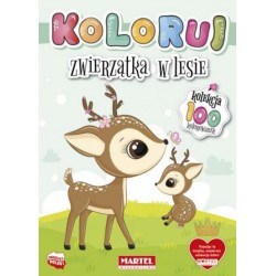 Koloruj Zwierzątka w lesie motyleksiązkowe.pl
