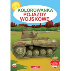 Kolorowanka Pojazdy wojskowe motyleksiązkowe.pl