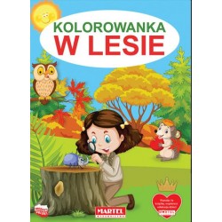 Kolorowanka W lesie motyleksiazkowe.pl