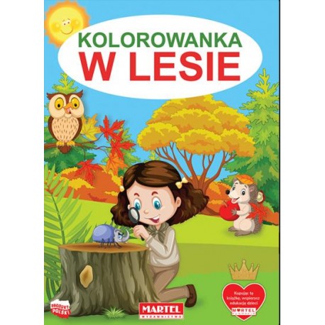 Kolorowanka W lesie motyleksiazkowe.pl