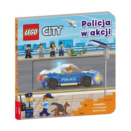 Lego City Policja w akcji Książka z ruchomymi elementami motyleksiążkowe.pl