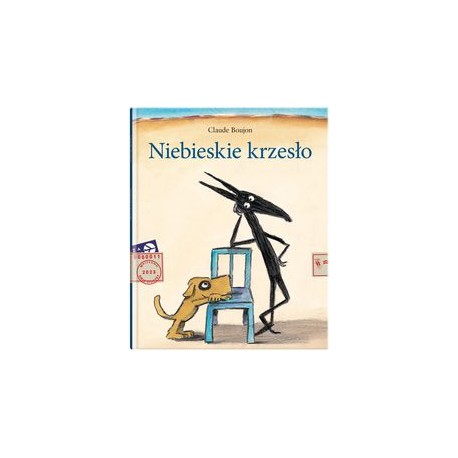 Niebieskie krzesło Claude Boujon motyleksiążkowe.pl