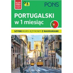 Portugalski w 1 miesiąc Szybki kurs językowy z nagraniami motyleksiażkowe.pl
