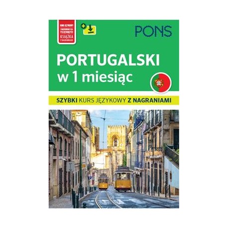 Portugalski w 1 miesiąc Szybki kurs językowy z nagraniami motyleksiażkowe.pl