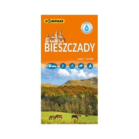 Bieszczady Mapa laminowana 1 : 50 000 motyleksiążkowe.pl