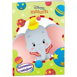 Disney maluch Dumbo Kolorowanka z naklejkami motyleksiążkowe.pl