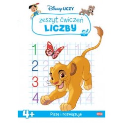Disney uczy classic zeszyt ćwiczeń Liczby motyleksiązkowe.pl